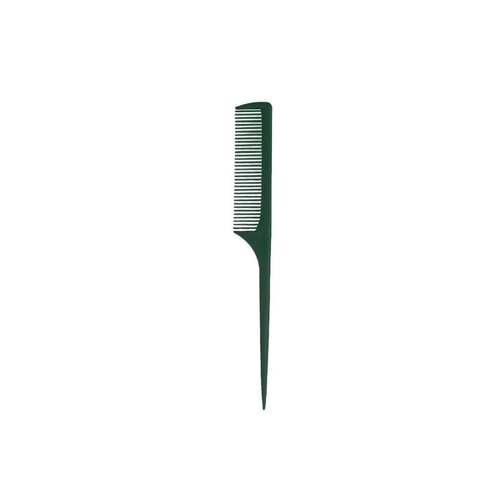 Sharp Pointed Tail Comb – Fine Teeth Hair Styling for Girls Hair Styling Comb PLUSH Army Green