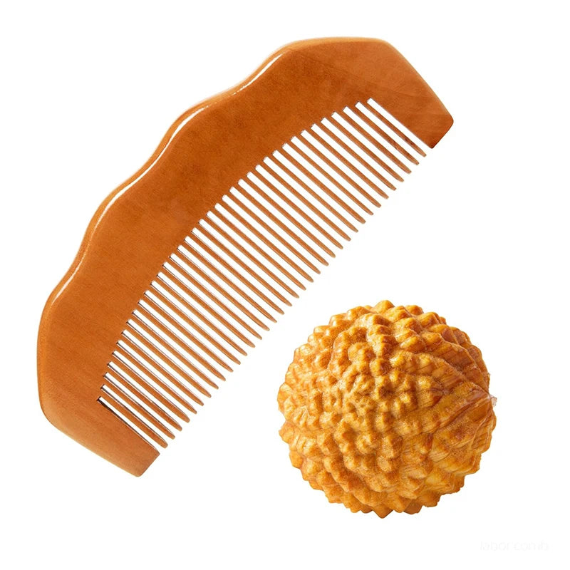 Wooden Birth Comb – Labor & Delivery Hospital Bag Essential Labor Support Tool PLUSH Set-2