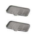 2-Pack TPR Sink Mat & Soap Dish Drying Tray | Kitchen Organizer Kitchen Sink Organizer PLUSH 24x15cm