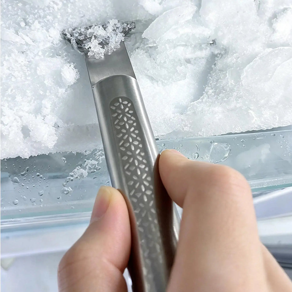 Stainless Steel Freezer Ice Scraper & Kitchen Cleaning Tool Kitchen Scraper Tool PLUSH