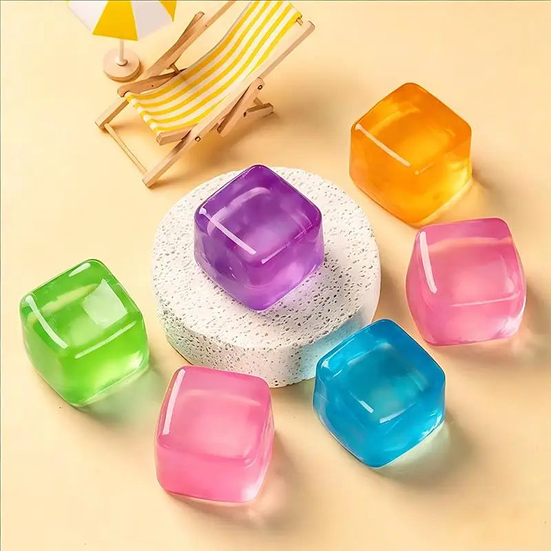 Ice Cube Squishy Toy – Sensory Fidget & Relaxation Toy Squishy Fidget Toy PLUSH