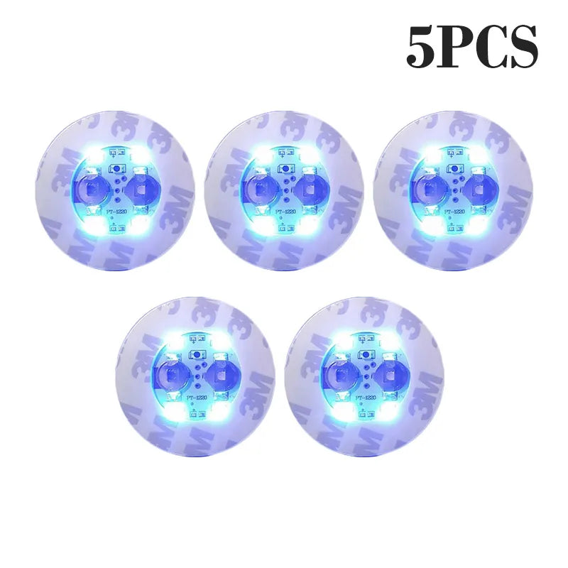 150pcs LED Luminous Coaster Stickers for Bar, Drinks & Bottles LED Party Coasters PLUSH Blue-5PCS 6cm