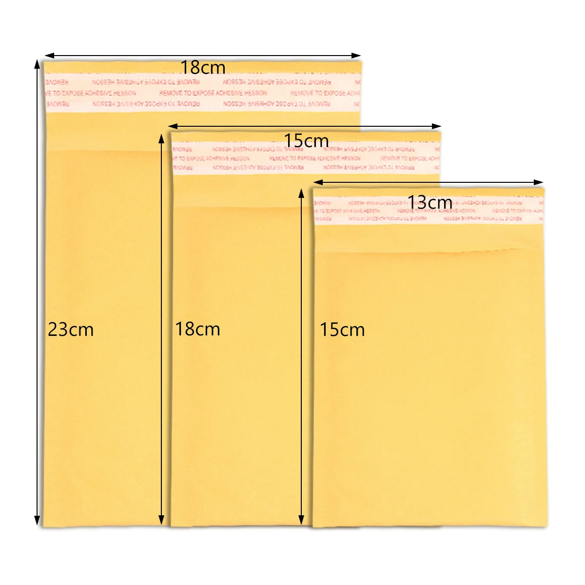 Yellow Kraft Bubble Mailers Self Seal Padded Envelopes 10-20pk Bubble Mailers PLUSH