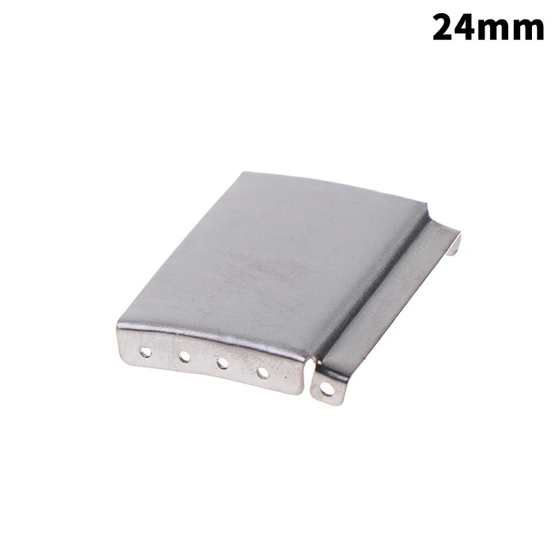 Universal Watch Band Clasp Extender 12–24mm Steel Gold Silver Watch Band Extender PLUSH 24MM Silver