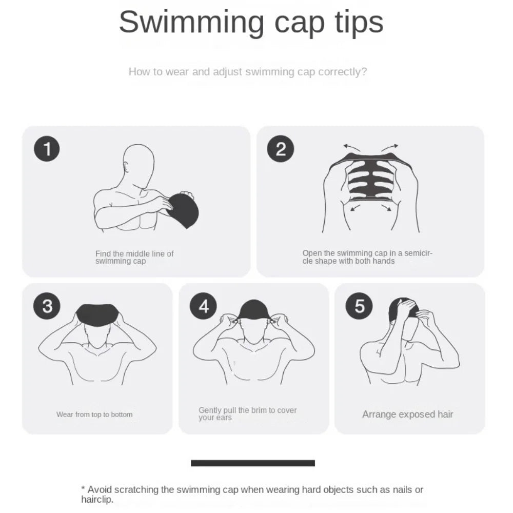 Women's Rose Flower Silicone Swim Cap for Long Hair – Vintage Silicone Swim Cap PLUSH