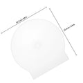 15-Pack Clear CD Jewel Cases – Clamshell DVD Disc Holders CD DVD Storage Case PLUSH Transparent