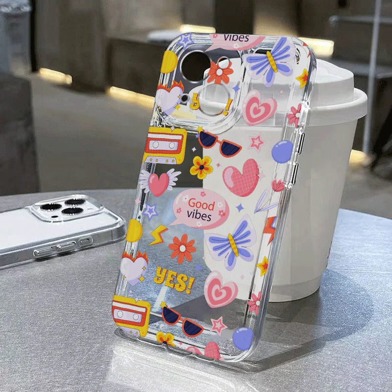 Love Heart Amor iPhone Case – Shockproof Cover 7 to 17 Pro Max iPhone Phone Case PLUSH -2 iPhone 16 Pro Max