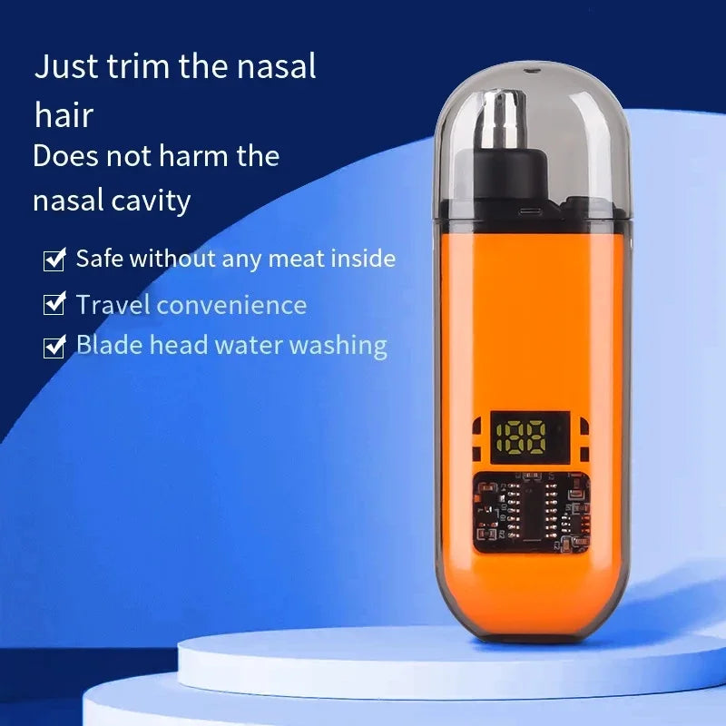 Rechargeable Nose & Ear Hair Trimmer – USB-C Portable Mini Nose Hair Trimmer PLUSH