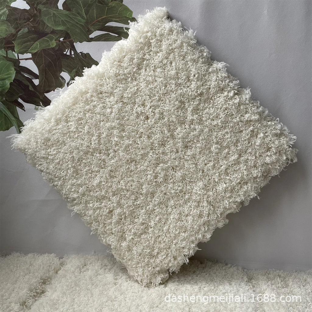 Interlocking Puzzle Mat – Thick Plush Soft Floor Tiles for Home Interlocking Floor Mat PLUSH Beige 10PCS