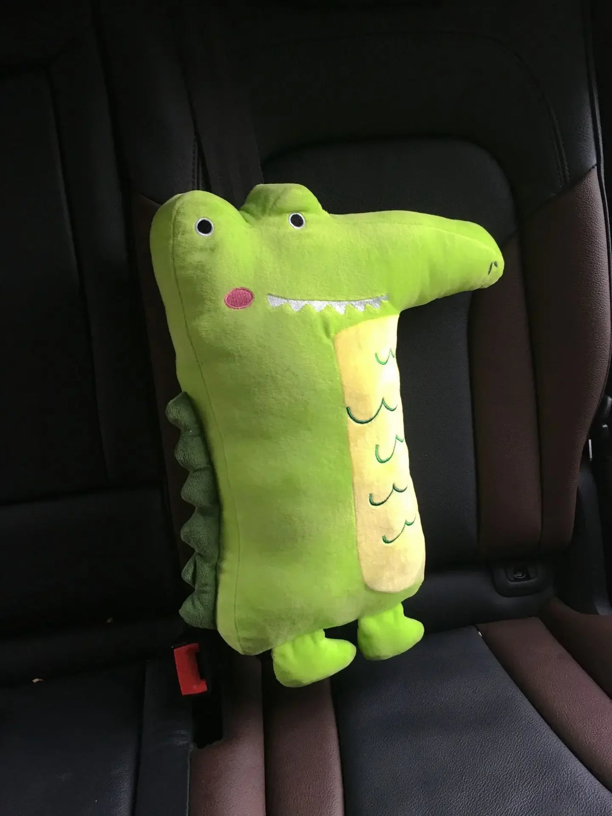 Kids Cartoon Seatbelt Pillow – Neck & Shoulder Pad Cover Kids Seatbelt Pillow PLUSH Long billed crocodil