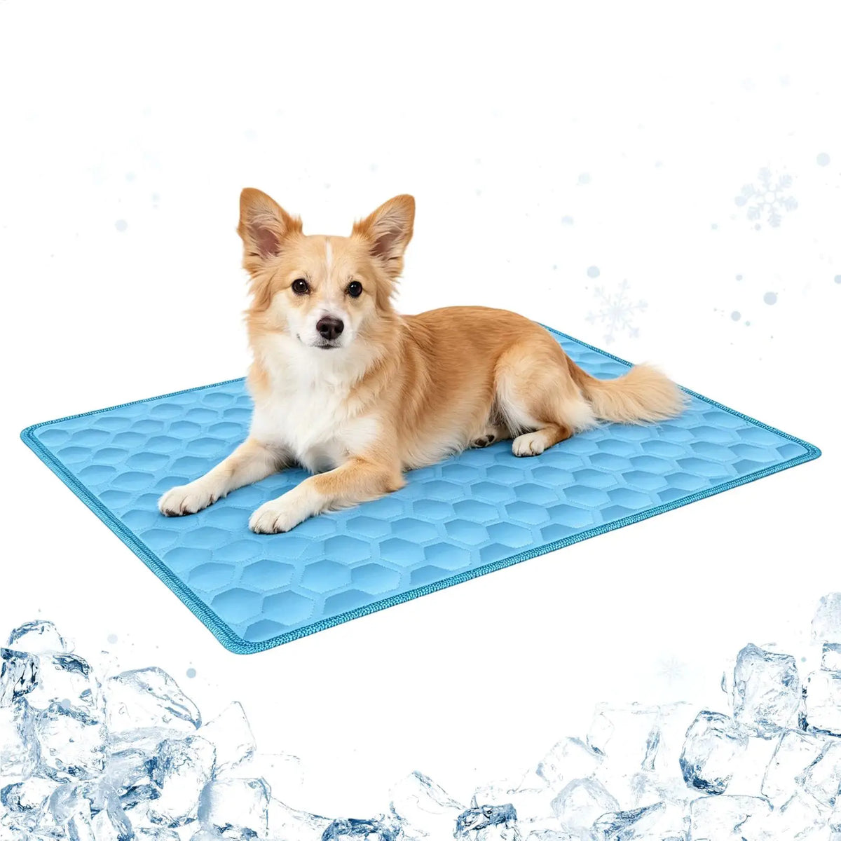 Pet Cooling Mat for Dogs & Cats – Ice Silk Summer Pad Pet Cooling Mat PLUSH
