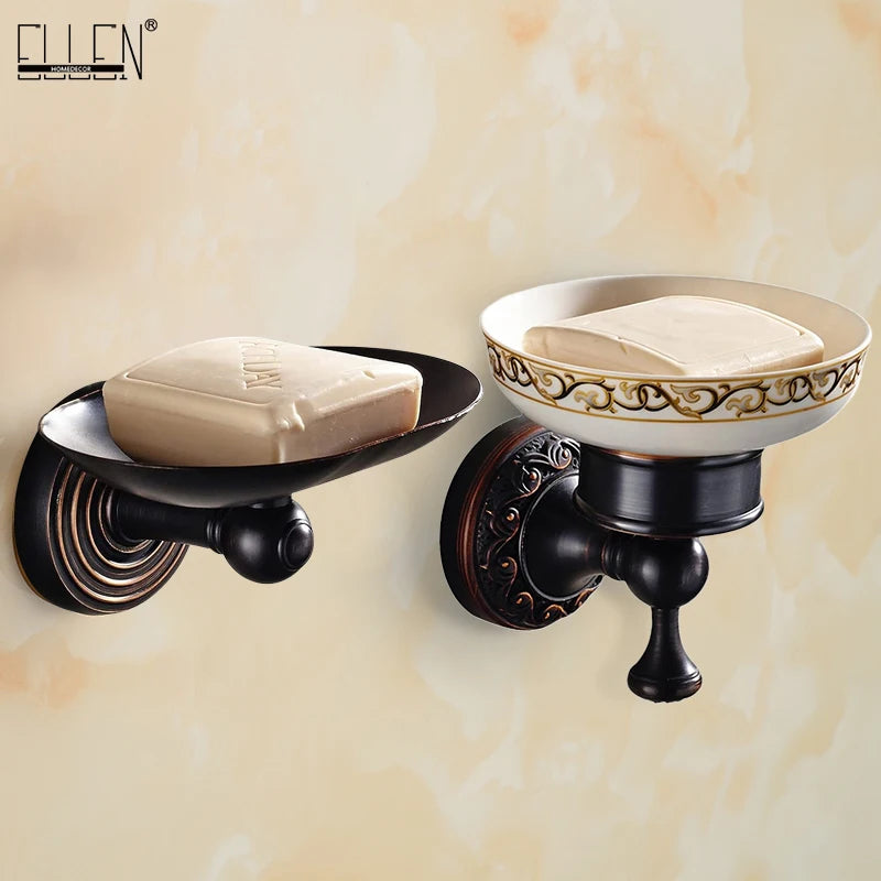 Vintage Antique Brass Soap Dish Holder | Oil-Rubbed Bronze Bathroom Soap Dish PLUSH
