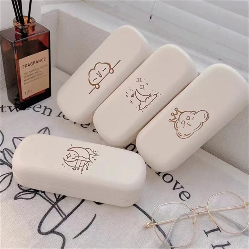Portable Cute PU Leather Glasses Case – Travel Sunglasses Box Glasses Case PLUSH