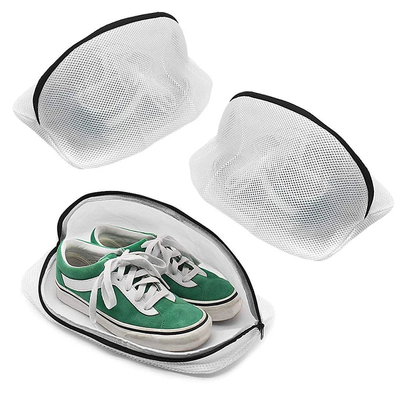 Mesh Shoe Washing Bags with Zipper – 2pcs Laundry Organizer Mesh Laundry Bag PLUSH