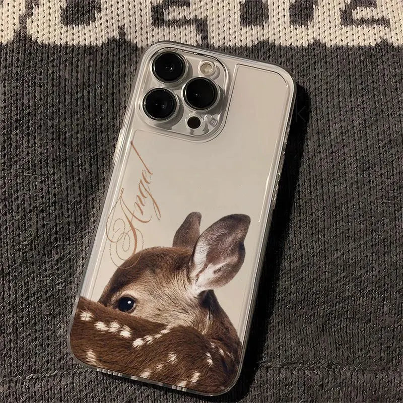 Deer Fawn Spotted iPhone Case – Shockproof Clear Cover Phone Case PLUSH