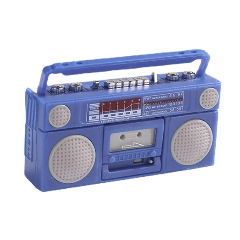 Dollhouse Mini Nostalgic Radio & Tape Recorder Model Toy Dollhouse Miniature PLUSH