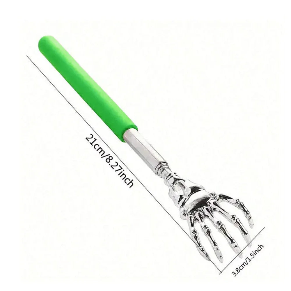Telescoping Stainless Steel Back Scratcher – People & Pets Back Scratcher PLUSH GREEN No plug