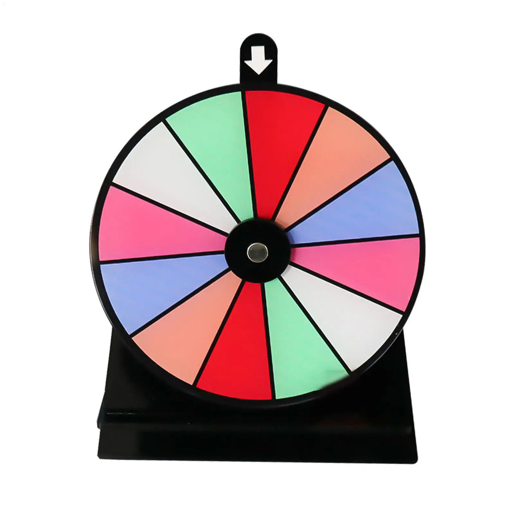 Dry Erase Prize Spin Wheel – 12 Section Tabletop Roulette Prize Spin Wheel PLUSH