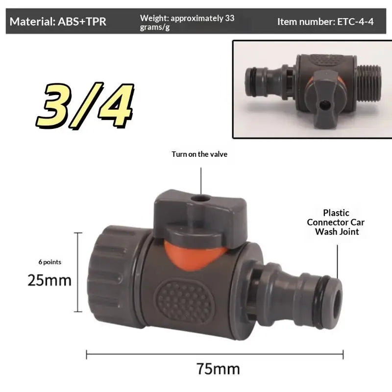 Water Tank Adapter with Valve – IBC/PVC Rainwater Connector Water Tank Adapter PLUSH B