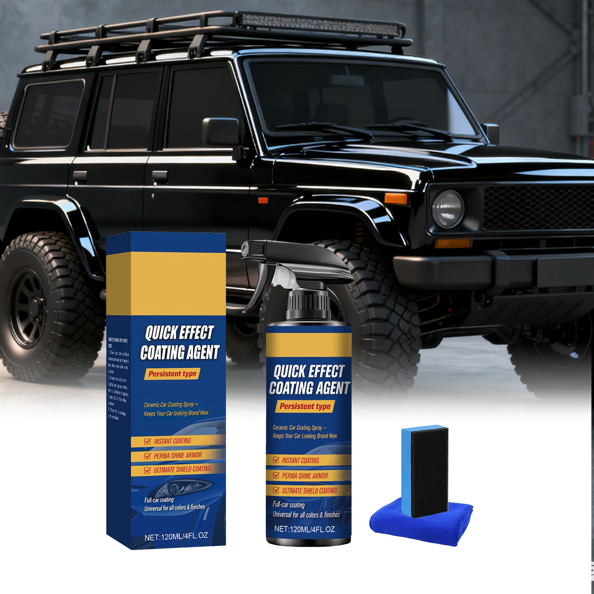 Car Ceramic Nano Coating Spray – Hydrophobic Paint Protection Ceramic Coating Spray PLUSH