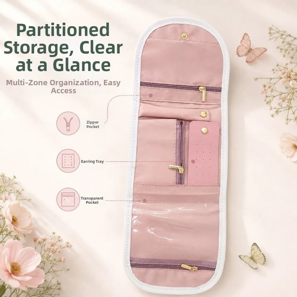 Foldable Anti-Scratch Jewelry Storage Bag with Zipper Jewelry Storage Bag PLUSH