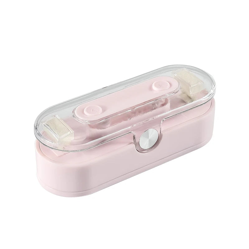 Mini Portable Bag Sealer – 2-in-1 Heat Seal & Cut Machine Bag Sealing Machine PLUSH Pink No plug