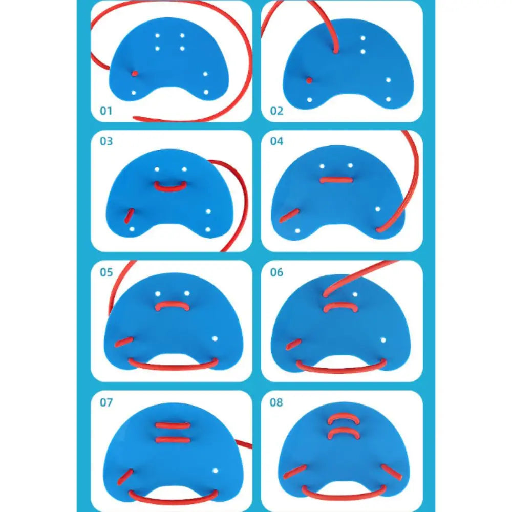 Silicone Finger Webbed Swimming Paddles – Adjustable Hand Fins Swim Training Paddles PLUSH