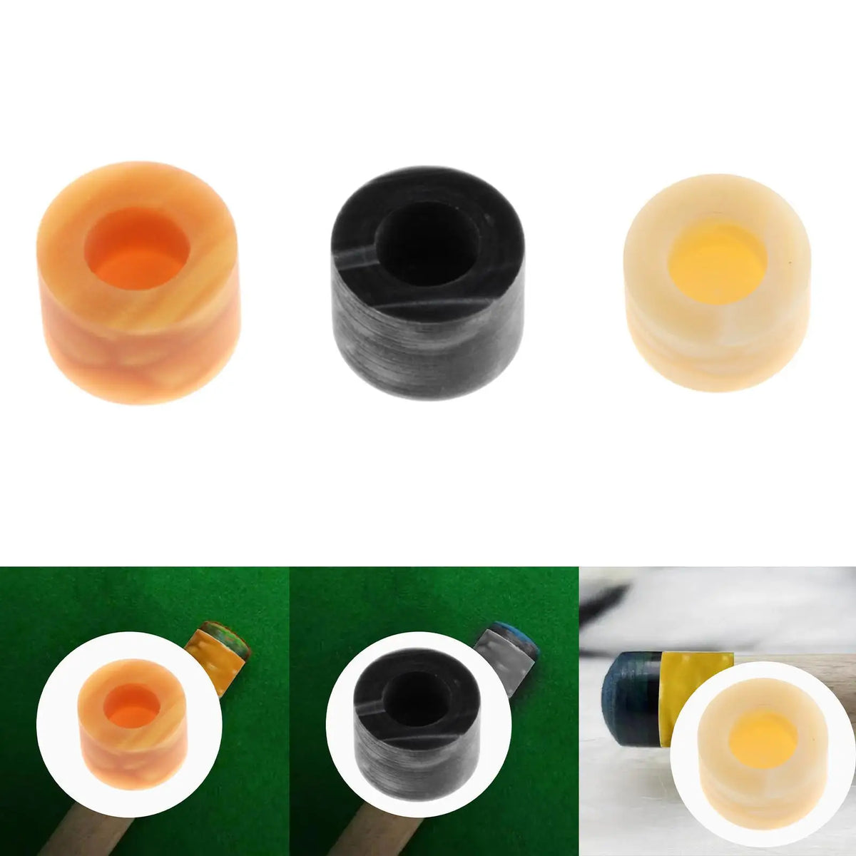 14mm Stone Billiard Cue Ferrule – Pool Cue Tip Replacement Billiard Cue Ferrule PLUSH