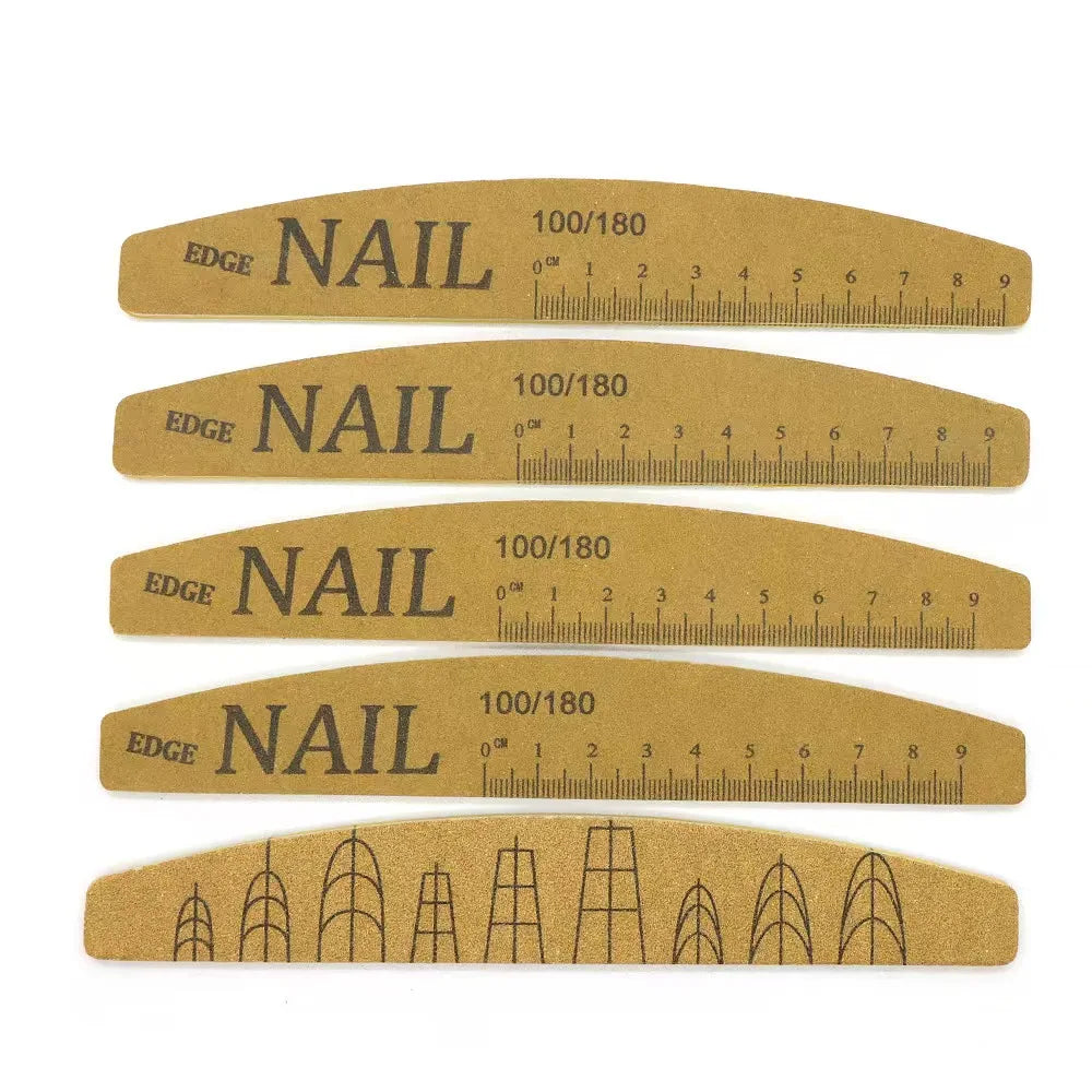 25-Pack Double-Sided Nail Files – Professional Emery Boards Nail File Set PLUSH