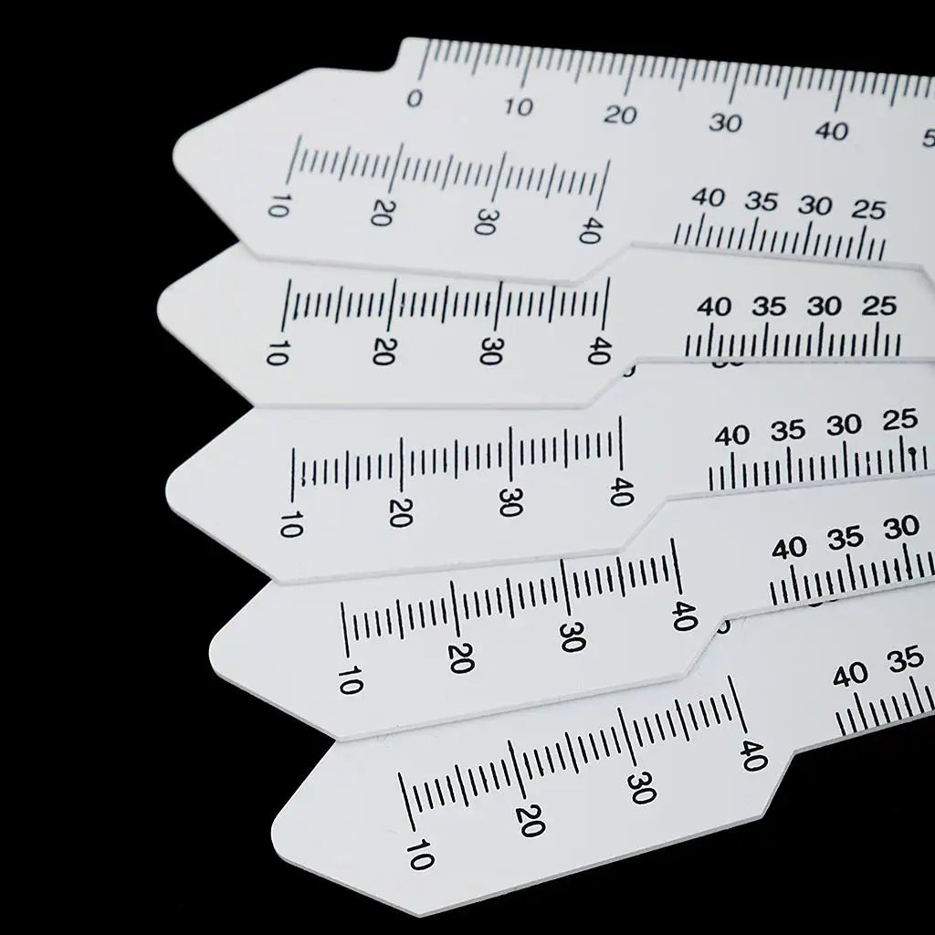 Plastic PD Ruler 5-Pack | Pupil Distance Measurement Tool Optical Measurement Tool PLUSH