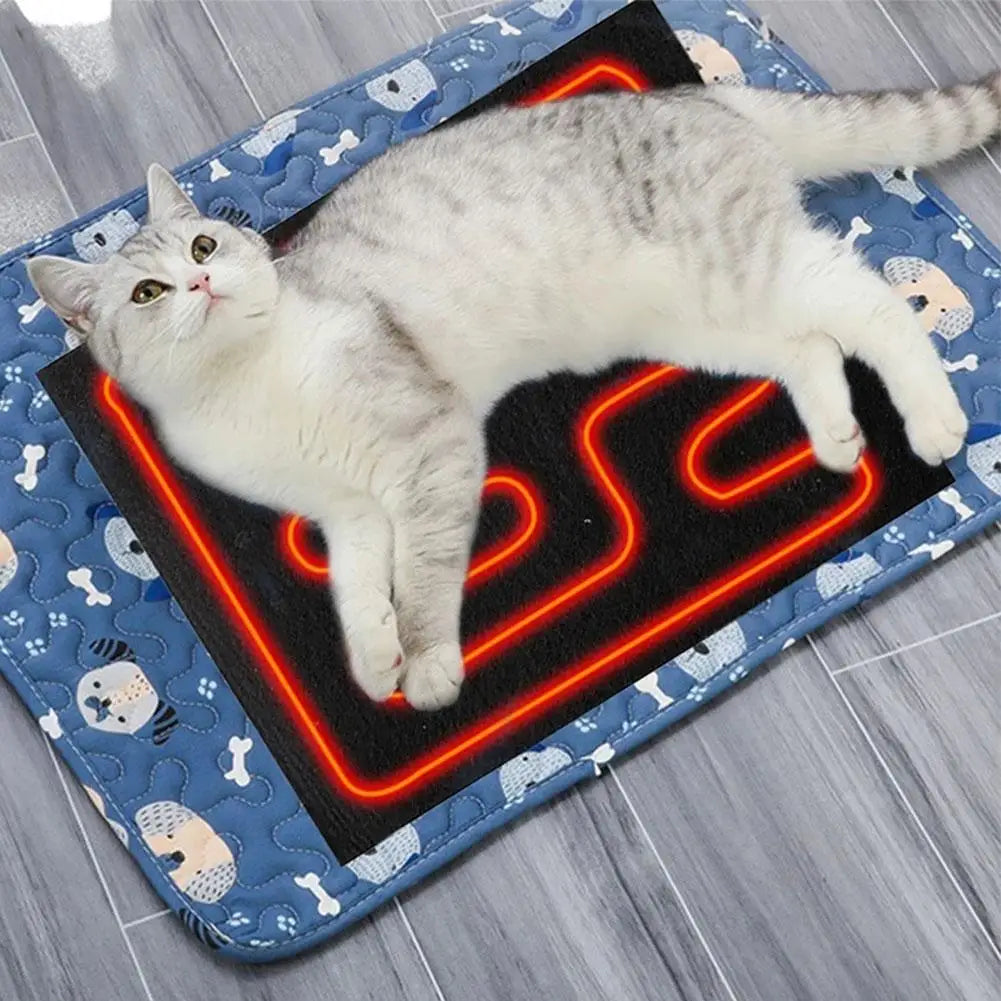 USB Heated Warming Pad – Foldable Pet & Car Seat Cushion Pet Heating Pad PLUSH