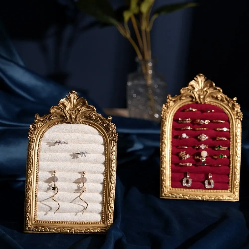 Vintage Velvet Jewelry Display Shelf – Earring & Ring Storage Jewelry Display Shelf PLUSH