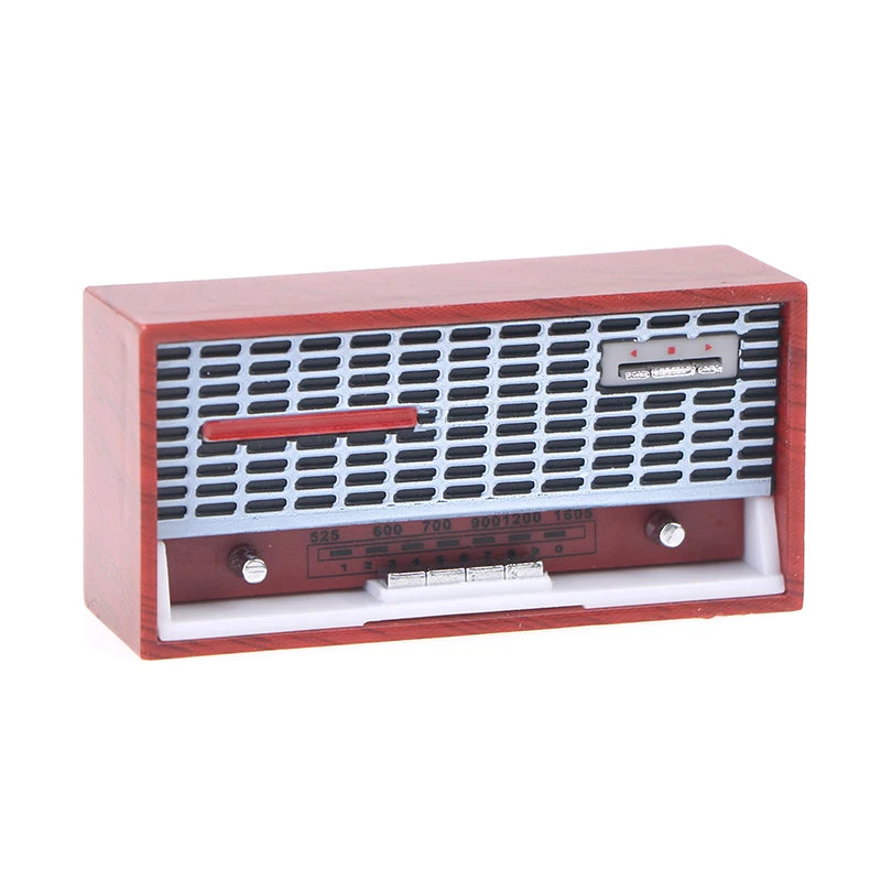 Dollhouse Mini Nostalgic Radio & Tape Recorder Model Toy Dollhouse Miniature PLUSH