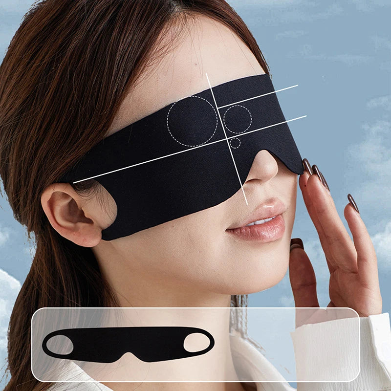 Zero Pressure Sleep Mask – Breathable Ice Silk Blockout Eye Mask Sleep Eye Mask PLUSH