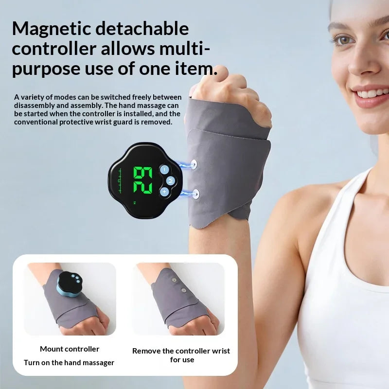 EMS Microcurrent Wrist Massager – 10 Modes, 29 Levels Cordless EMS Wrist Massager PLUSH