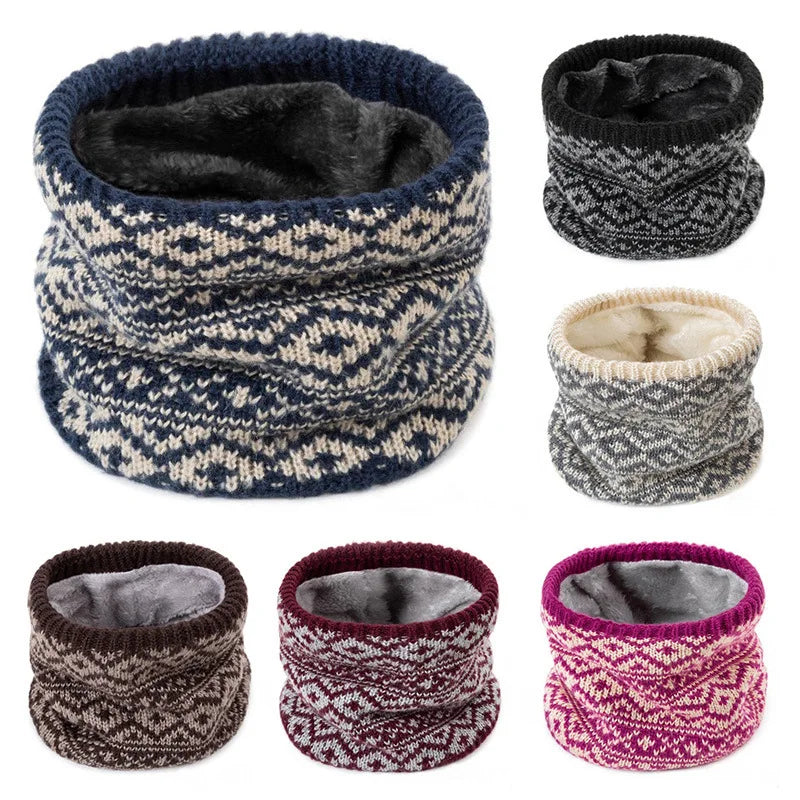 Fleece-Lined Neck Warmer Windproof Unisex Winter Gaiter Neck Warmer Gaiter PLUSH