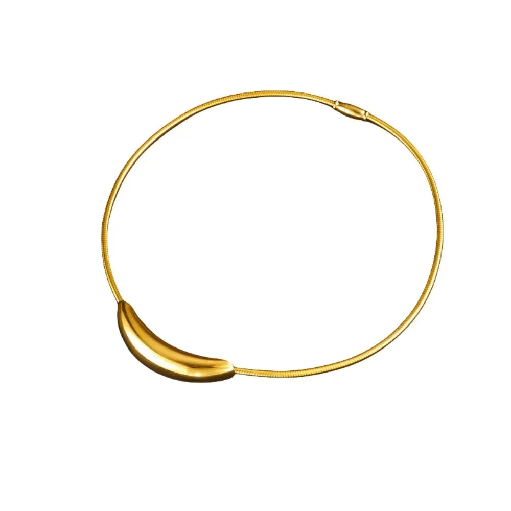 Titanium Steel Heart Magnetic Choker Necklace for Women Choker Necklace PLUSH Style A