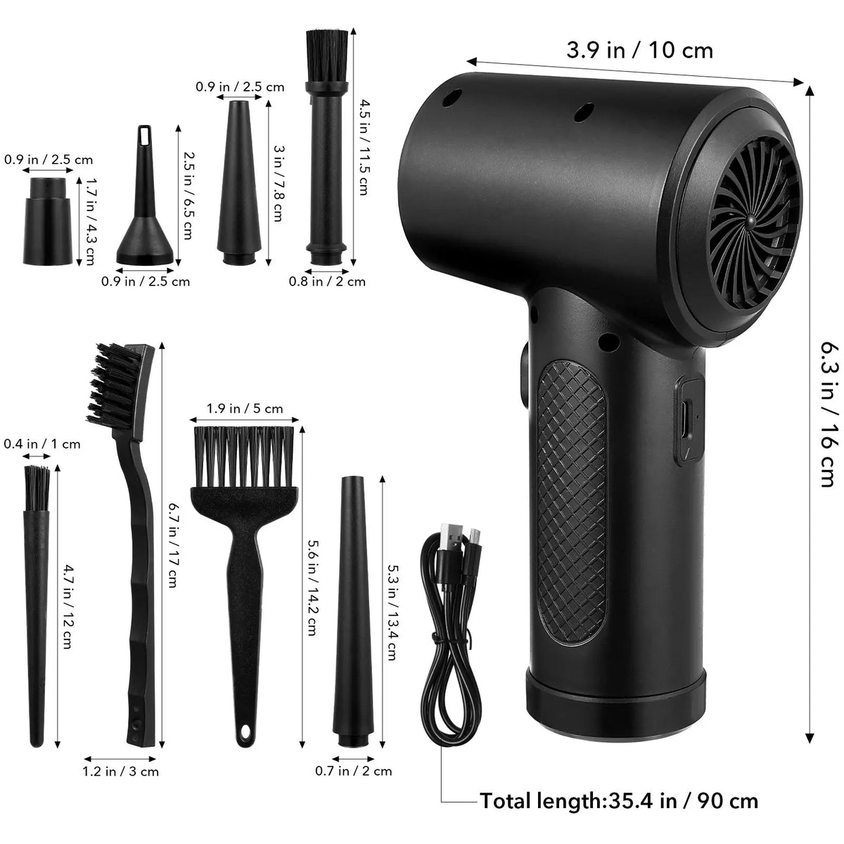 Foxnovo Mini Electric Air Blower – Keyboard & Lens Duster Electric Air Duster PLUSH