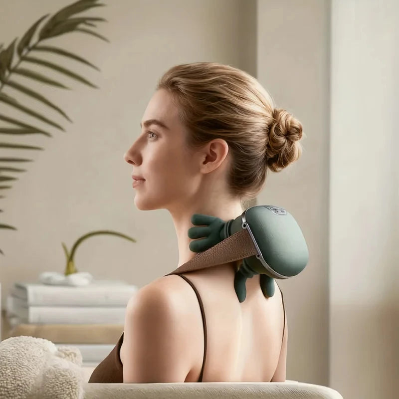 Intelligent Shoulder & Neck Massager – USB Finger Kneading Neck Shoulder Massager PLUSH