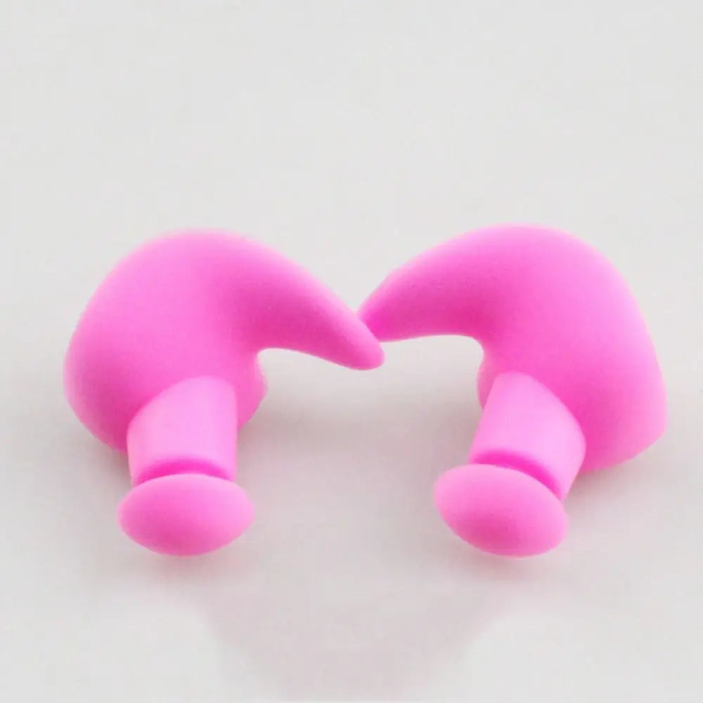 Silicone Waterproof Swim Earplugs for Sleep & Water Sports Swim Earplugs PLUSH red-without case