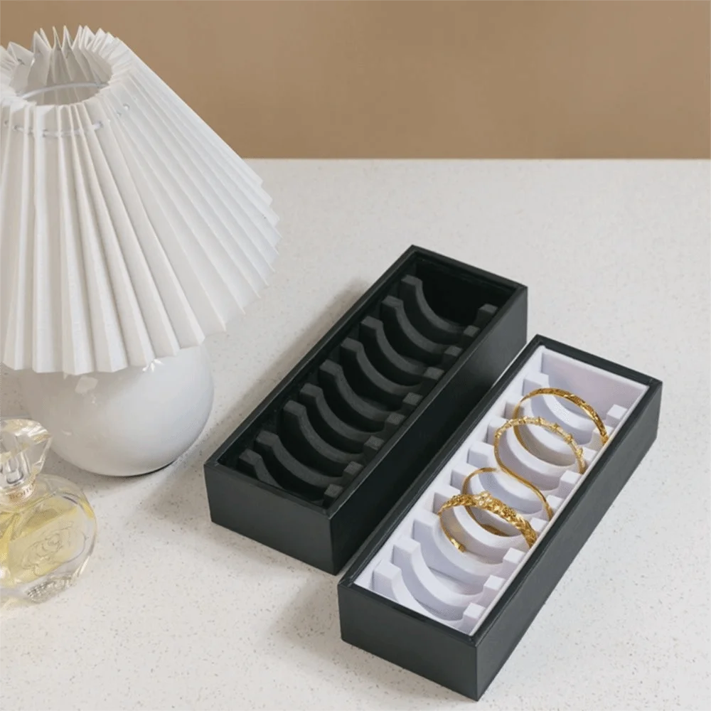 10/40 Slot Bracelet Storage Tray | PU Leather Bangle Organizer Jewelry Storage Tray PLUSH