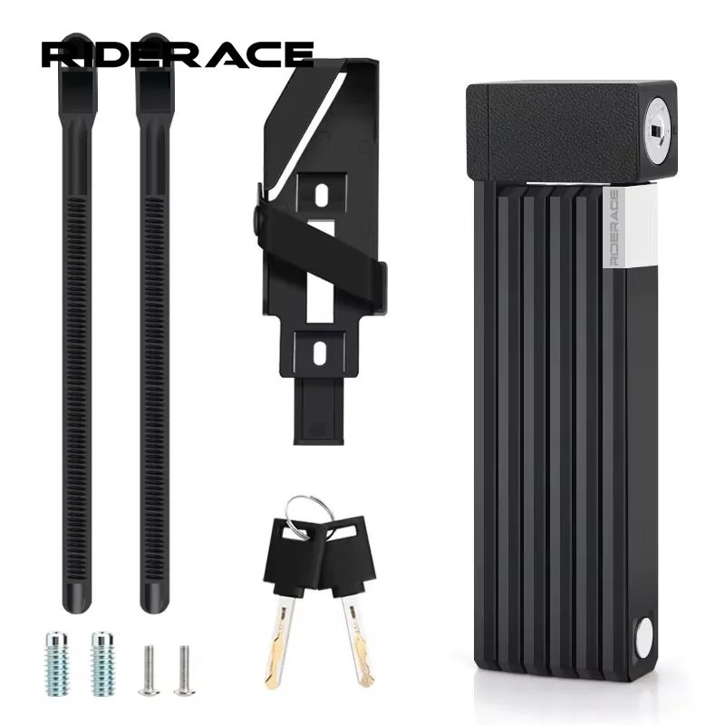 Foldable Bicycle Lock – Portable Anti-Theft Bike Security Lock Folding Bike Lock PLUSH