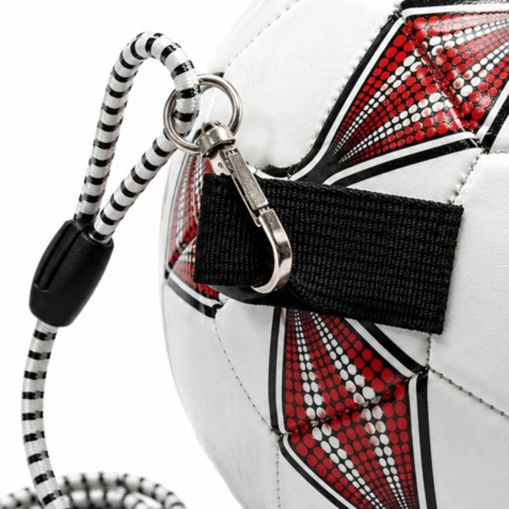 Rebound Soccer Ball with Elastic Cord – Size 4 Practice Trainer Soccer Training Aid PLUSH