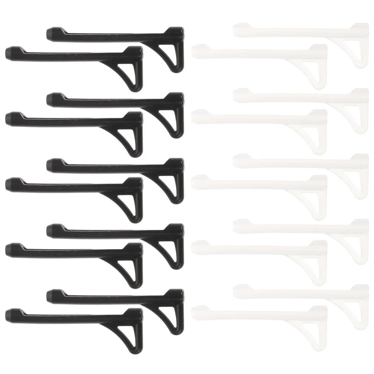 10 Pairs Silicone Anti-Slip Glasses Ear Grips & Temple Tips Eyeglass Accessories PLUSH
