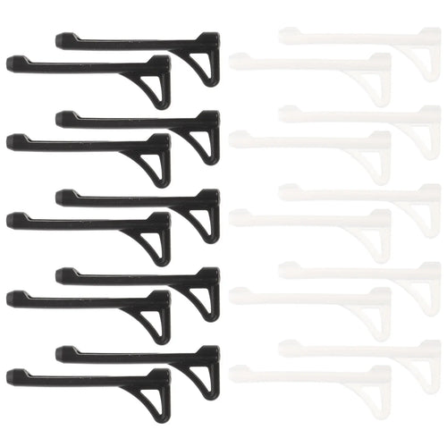 10 Pairs Silicone Anti-Slip Glasses Ear Grips & Temple Tips Eyeglass Accessories PLUSH