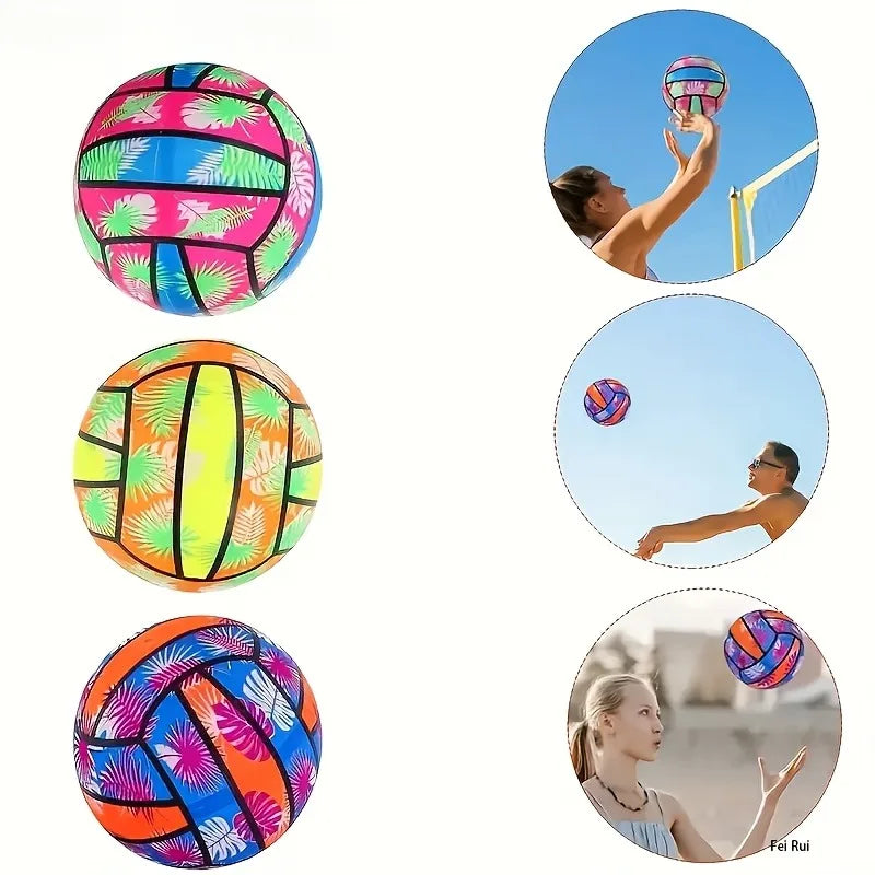 Kids Inflatable PVC Beach Volleyball Ball – Pool & Outdoor Toy Inflatable Beach Toy PLUSH