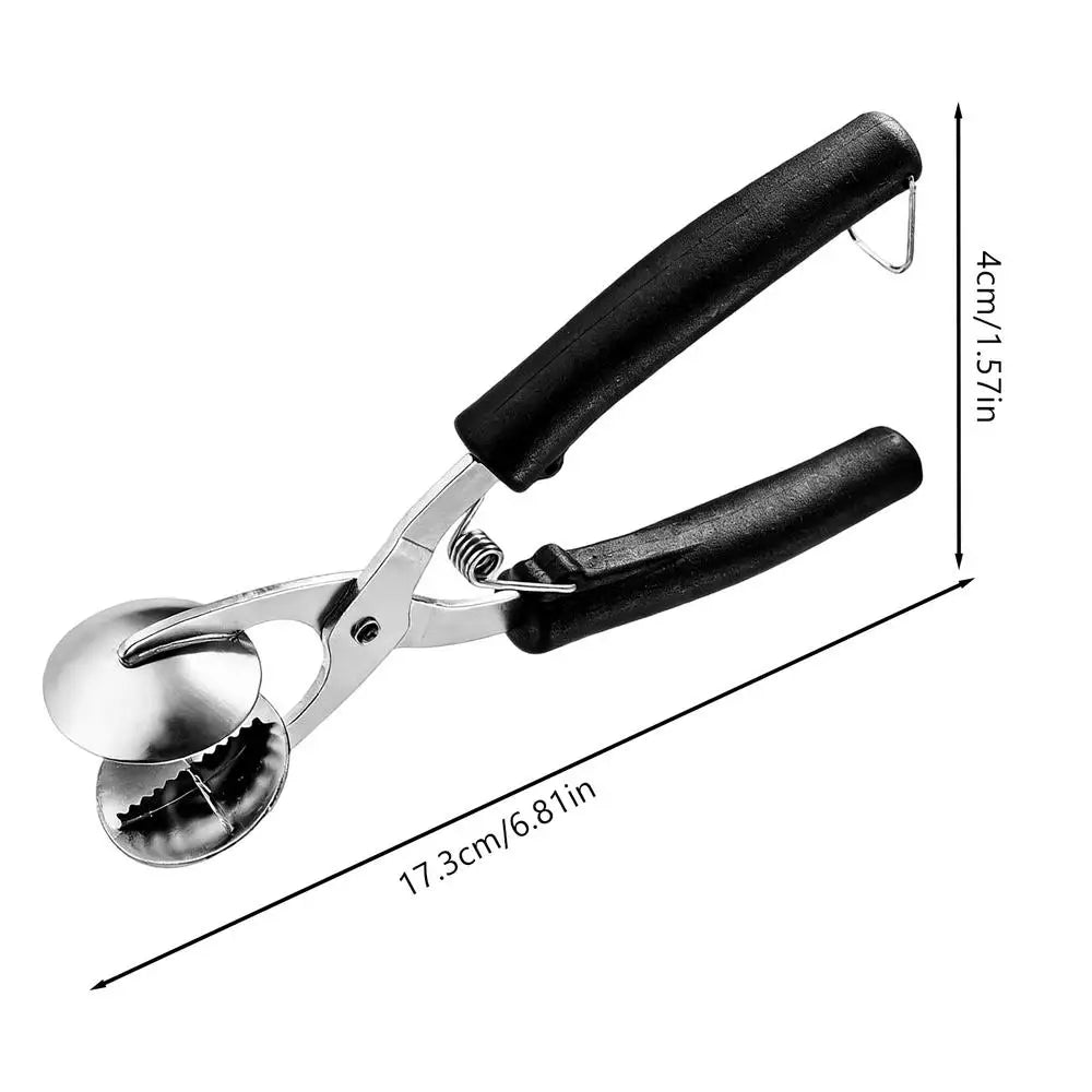 Stainless Steel Chestnut Cutter & Walnut Nut Cracker Tool Nut Cracker Tool PLUSH Black