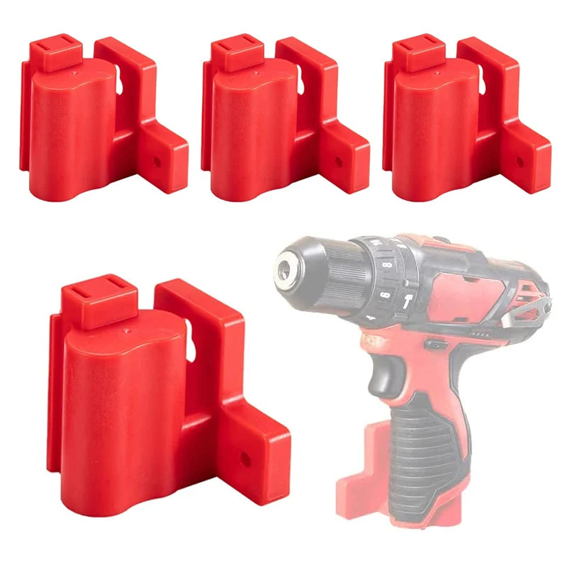 Milwaukee 12V Tool Wall Mount Holder Rack 4pcs | ZUIDID Tool Storage Rack PLUSH