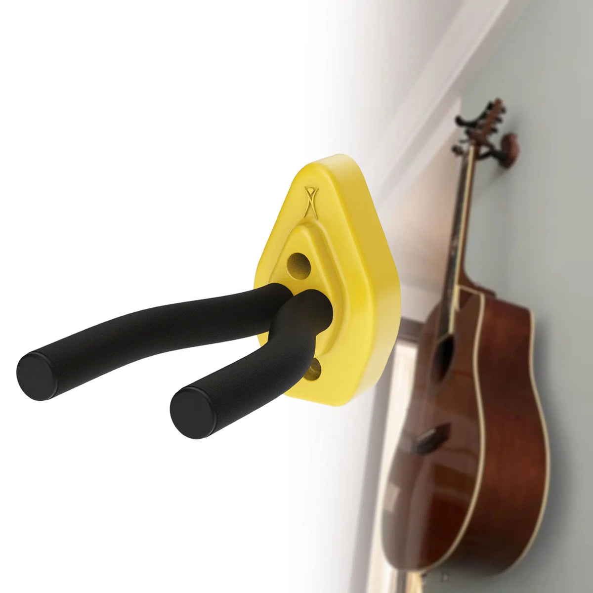 Non-Slip Guitar Wall Hanger Hook – Acoustic, Bass & Ukulele Mount Guitar Wall Hanger PLUSH