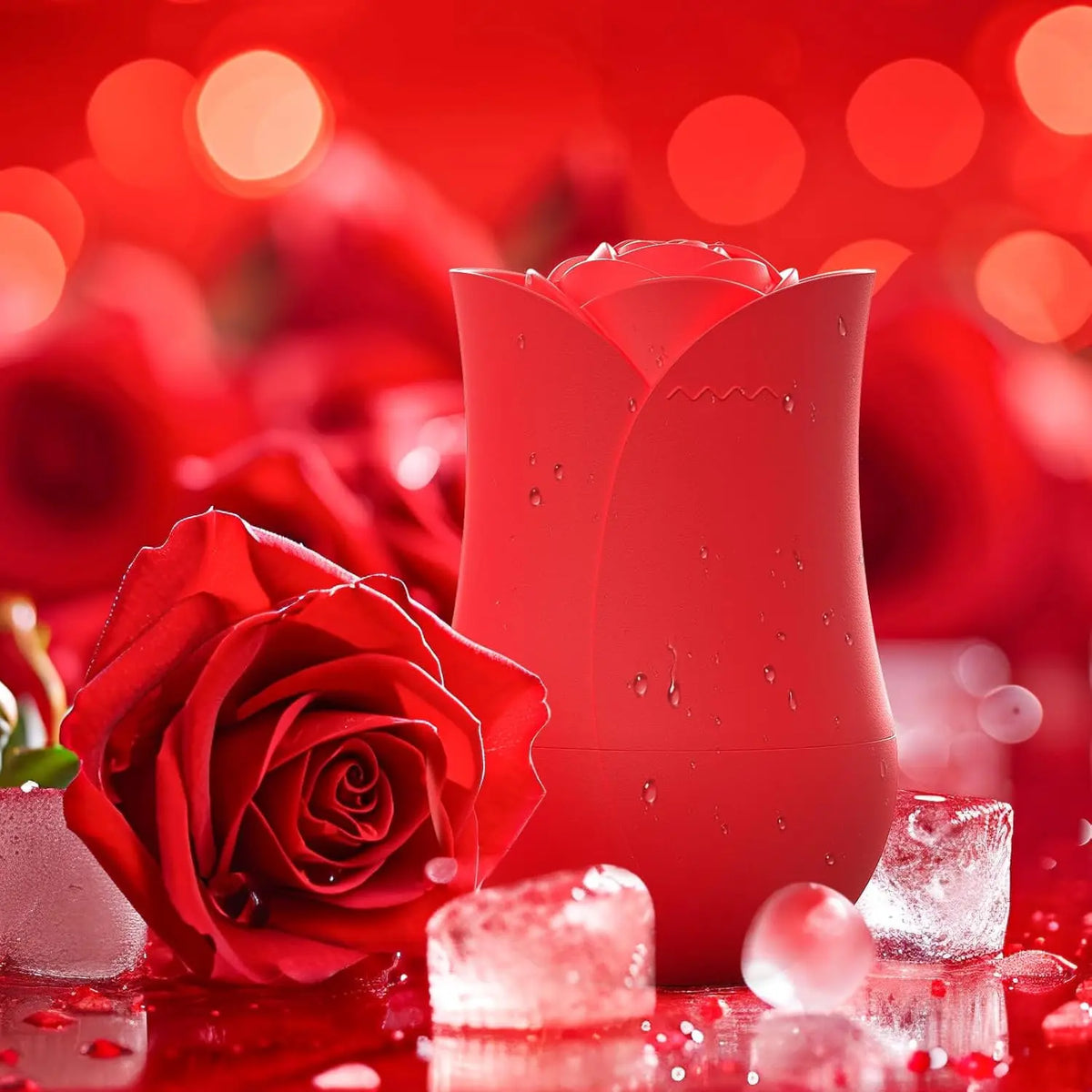 Rose Shape Ice Roller for Face – Cooling Facial Massager Facial Ice Roller PLUSH